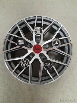 Alu disky R18 5x112 Et45 8J MAM RS4 Seat Audi Vw Škoda - 4