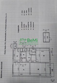 Nitra Chrenová 3 izbový byt 87,4 m2 balkón, pivnica, šatník, - 4