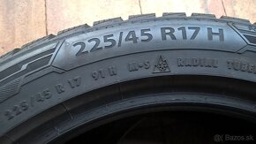 ZIMNÉ 225/45 R17 91H BARUM 7 mm a MATADOR 8 mm LEN 55,-€/kus - 4