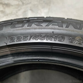 225/45 R19 BRIDGESTONE pár letných pneumatík - 4