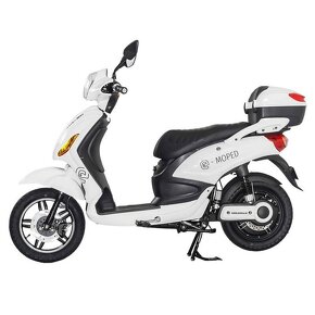 RACCEWAY E-MOPED, biely-lesklý s batériou 20Ah - 4