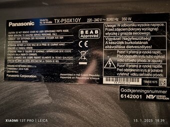 Televízor Panasonic Viera 50", uhlopriečka 127 cm plazma - 4