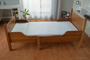 Detskú rastúcu posteľ Ikea Leksvik z masívnej borovice - 4