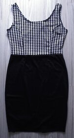 PeeKaBoo Čierno-biele vzorované šaty + bolero, v. L - 4