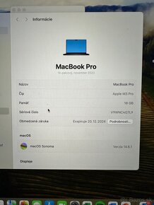 Macbook PRO 14’ - M3 space gray - 4