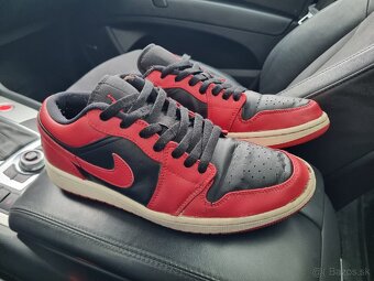 Air Jordan 1 Low "Bred" čierna/červená - 4