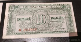 Staré bankovky - 10 Korun 1950 Jednopísmenná serie aUNC - 4