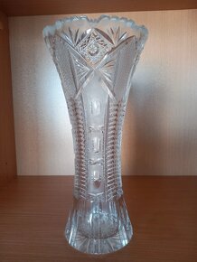 Staršia vysoká váza od Bohemia Crystal Cz - 30x11 cm - 4