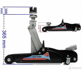 ZDVIHÁK ŽABA, NÍZKOPROFILOVÝ HYDRAULICKÝ ZDVIHÁK ŽABA 2.5T - 4