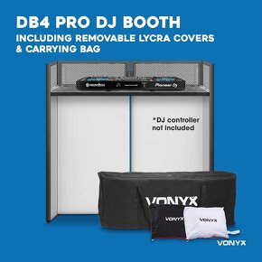 Vonyx DB4 Pro DJ Booth System, skládací DJ pult - 4