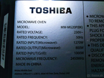 Toshiba MW-MG20P(BK) - 4