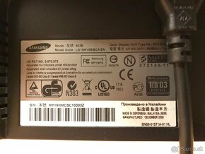 Predám používaný monitor značky Samsung SyncMaster 943B. 19" - 4