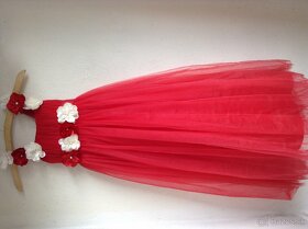 Dievčenské Červene šaty - 4