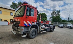 Kontajnerový nosič, Mercedes Actros , 4×4, hydraulická ruka - 4