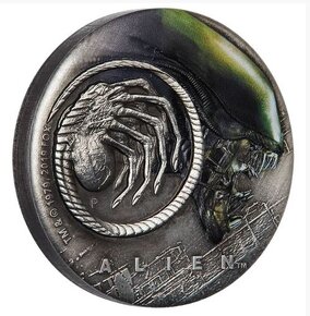 Alien 40th Anniversary Deluxe Edition 2oz Silver Coin Tuvalu - 4