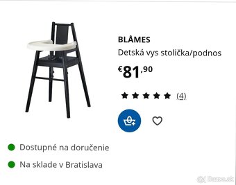 Detská drevená stolička IKEA - 4