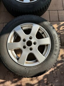 Sada zimných pneu na ALU diskoch 195/65 r 15 Continental - 4