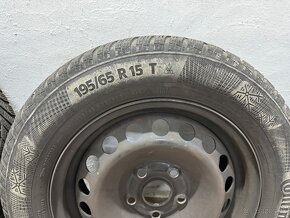 Plechové disky so zimnými PNEU 195/55 R15 - 4