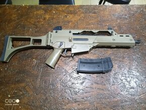 Predám zbrane aeg G36 JG V2 TAN 3kusy - 4