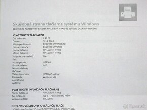 Predám laserovú tlačiareň HP LaserJet P1005 - 4