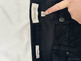 Čierne menčestrové nohavice Calvin Klein Jeans - 4