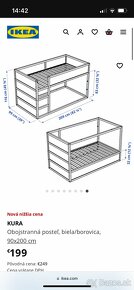 IKEA Kura obojstranná posteľ - 4