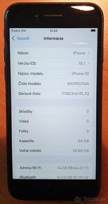 kompaktný krásny iPhone SE 2020 64GB 100% baterka - 4