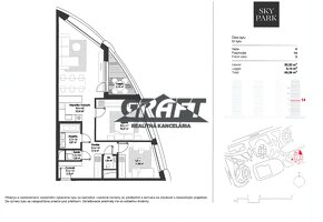 3-izb. byt SKY PARK 4, Bottova ul. – Bratislava - 4