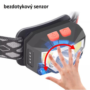 šikovná led čelovka, Bezdotykový sensor - 4