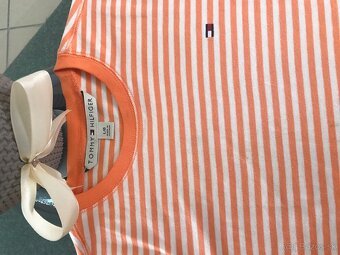 TOMMY HILFIGER originál Orange damske tricko L - 4