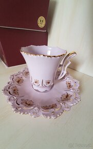 Originál český rose porcelán H&C - 4