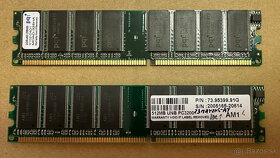 Pamäte RAM DDR1 + DDR2 - 4