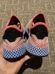 Adidas Deerupt Vel 46 2/3 červenomodré - 4