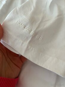 Pánske biele tričká KARL LAGERFELD - 4