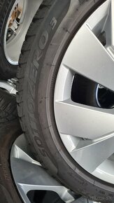 Predám orig. Alu VW Golf 5x112 R17 a zimne pneu. - 4