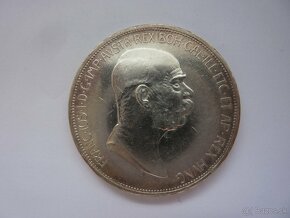 R-U Jubilejná 5 koruna 1908 v krásnom zbierkovom stave - 4