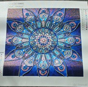 Mandala 7D diamantové maľovanie, obraz - 4