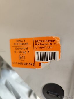 Predám detskú autosedačku BRITAX ROMER - 4