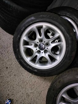 4ks alu disky orig. BMW 5x120 R17 pneu na dojazd - 4