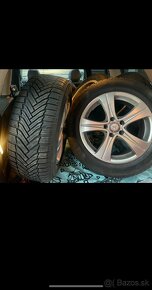 Originál disky Mercedes Benz so zimnými pneu 225/55 R17 V101 - 4