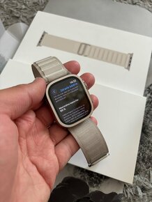 Apple Watch Ultra 49mm Starlight Alpine Loop M - 4