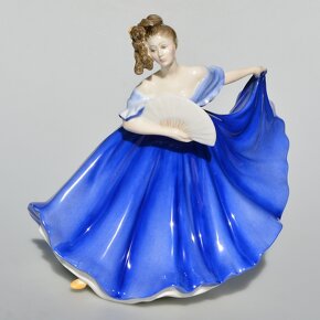 Royal Doulton Zberateľská porcel. soška Dáma s vejárom - 4