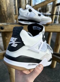 Nike sb air jordan retro 4 (white & gray) - 4