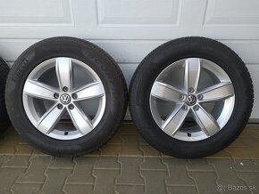 Orig. sada VW, Škoda, Seat 5x112 R17 + pneu 215/65 R17 - 4