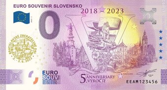 0 € / 0 euro souvenir bankovky 2023 - 4