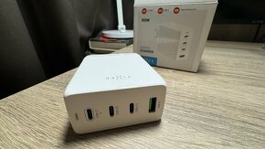 Nabíjačka FIXED GaN 100 W - 3× USB-C a USB, PD 3.0 - 4