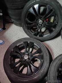 4ks elektróny 5x112 r18 8j ET 35 Pneu 245 45 R18 na sezónu - 4