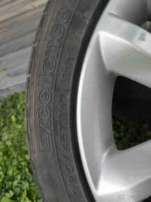 ALU disky OPEL 5X110 7J R17 + LETNÉ PNEU 225/45Z R17 - 4