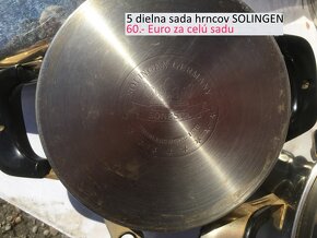 5 dielna sada hrncov Solingen - 4
