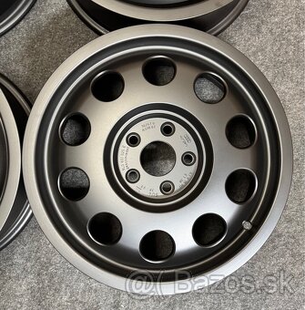 5x100 R15 Original Audi A3 ET 38 čierna matna - 4